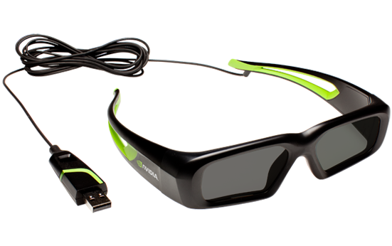 3D Vision Wired Glasses