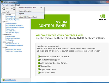 how to open up nvidia control panel windows 10