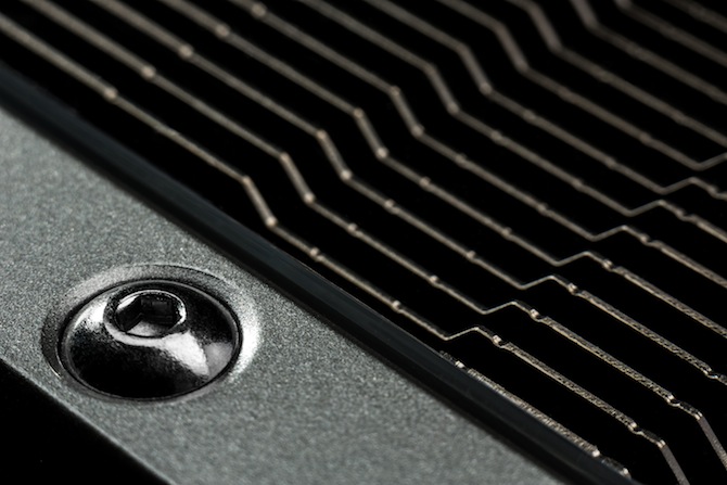 Grill detail on the GTX 780 Ti graphics card